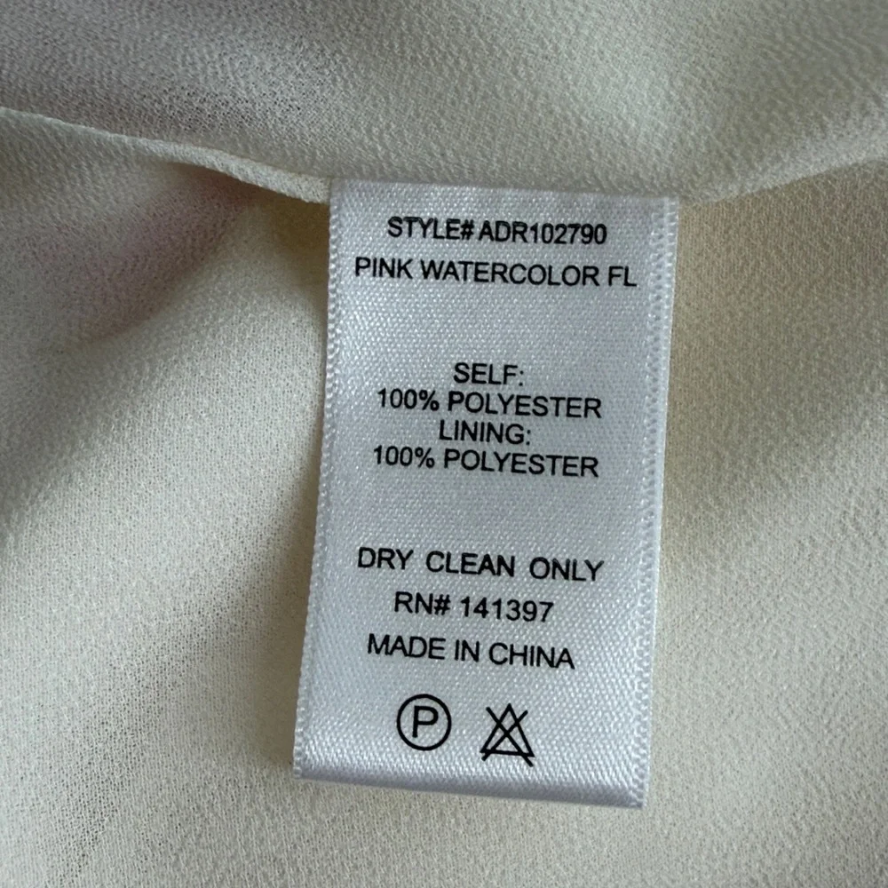 ASTR Women’s XL Pink Watercolor Asymmetric Shoulder Strap Midi Dress NEW - Picture 10 of 13